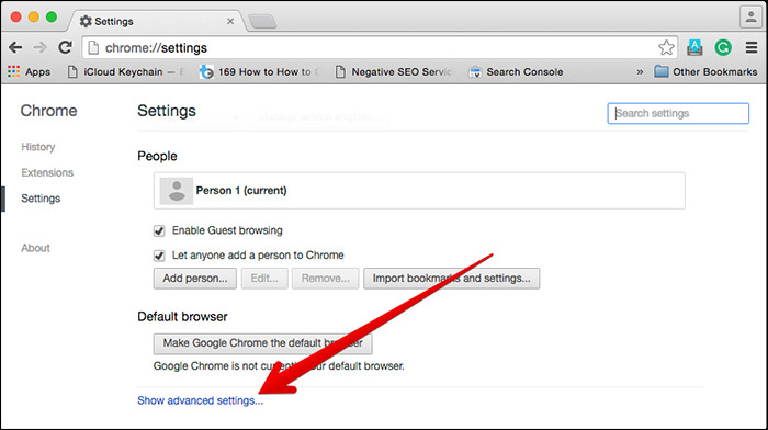 disable cache in chrome for mac 10.6.8